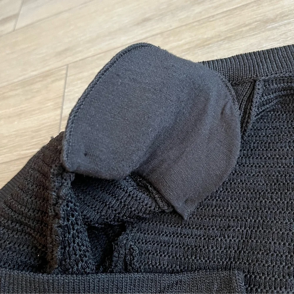 Maje Fine Knit Rhinestone Trim Cardigan Jacket Black Gold French Designer Small - Picture 9 of 16